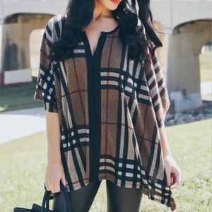 Taupe poncho